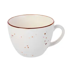 Чашка чайная «Париж» фарфор 210мл D=87,H=67мм белый,коричнев., Объем по данным поставщика (мл): 210