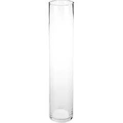 Flower vase “Cylinder” glass D=12.3,H=60cm clear.