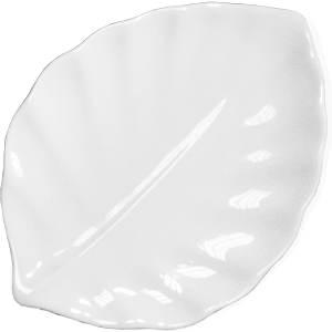 Блюдо «Кунстверк» лист фарфор ,H=19,L=150,B=110мм белый, Цвет: Белый, Длина (мм): 150, Ширина (мм): 110