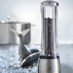 Мельница для перца «Даман» акрил,сталь нерж. D=68,H=210мм прозр.,металлич., изображение 3