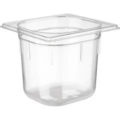 Gastronorm container (1/6)  polycarbonate , H=15 cm  transparent.