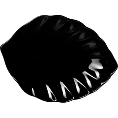 Блюдо «Кунстверк» лист фарфор ,H=21,L=252,B=182мм черный