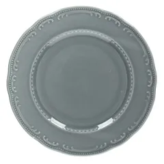 Dish “V. Viena Charm” round  porcelain  D=310, H=27mm  gray