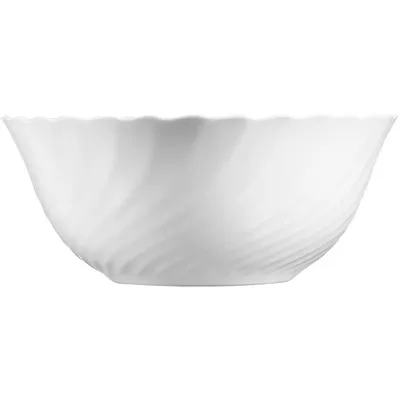 Салатник «Трианон» стекло 1,8л D=24,H=10см белый арт. 03031206, Цвет: Белый, изображение 3