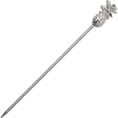 Decorations for “Pure” cocktails on pineapple-shaped skewers  stainless steel  L=11.5 cm  silver.