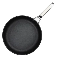 Сковорода (индукция) алюм.литой,тефлон D=32,H=6,L=63см черный, изображение 2