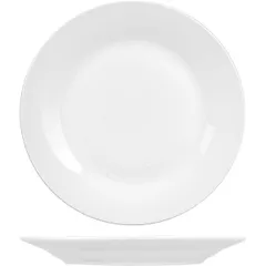 Тарелка «Коллаж» мелкая фарфор D=225,H=25мм белый