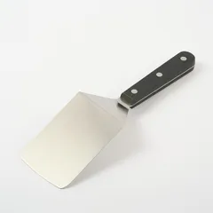 Лопатка кухонная изогнутая сталь нерж.,полиоксиметилен ,H=1,2,L=245,B=70мм металлич.,черный, изображение 3