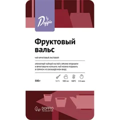 Чай «Фруктовый вальс» Doppio фруктовый листовой 500г, изображение 4