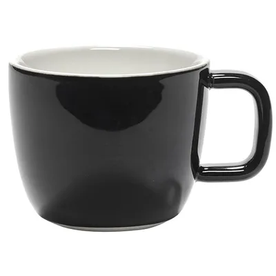 Чашка кофейная «Пас-парту» фарфор 135мл D=70,H=57мм черный,белый, Цвет: Черный