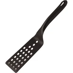 Perforated kitchen spatula plastic ,L=29/13,B=6cm black