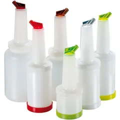 Juice container with watering can  polyprop.  2.5 l  D=12.5, H=39 cm  white