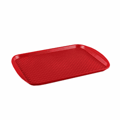 Rectangular tray  polystyrene , L=42, B=30cm  red