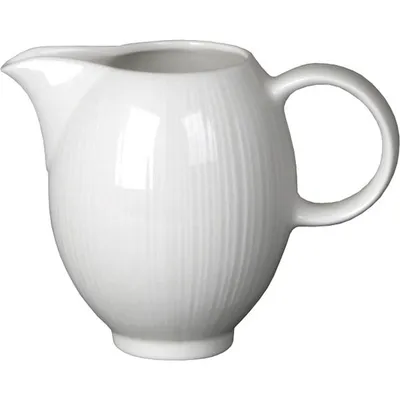 Молочник «Спайро» фарфор 285мл D=50,H=105,L=145,B=95мм белый, изображение 4