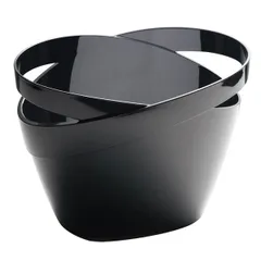 Ведро для шампанского пластик 5л ,H=23,5,L=30,5,B=22,5см черный, изображение 2