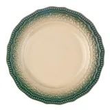 Тарелка «Эйфория» фарфор D=20см бежев.,зелен., Цвет: Бежевый, Диаметр (мм): 200