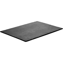 Serving dish natural slate ,L=44.3,B=29.8cm black