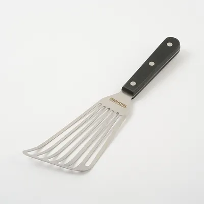 Лопатка кухонная изогнутая перфорированная сталь нерж.,полиоксиметилен ,H=1,L=275,B=75мм металлич.,ч