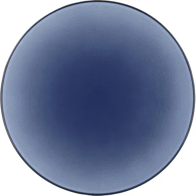 Тарелка «Экинокс» мелкая фарфор D=24,H=3см синий