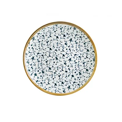 Тарелка «Калиф» мелкая фарфор D=23см белый,синий