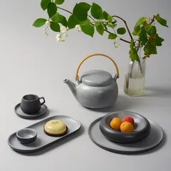 Блюдце «Сейко» под чашку 100 мл фарфор D=115/50,H=15мм серый, изображение 3