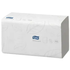 Tork листовые полотенца Singlefold сложения ZZ, 2 сл., 23х24,8см, 250л/пачке (15) бумага ,L=40,6,B=5