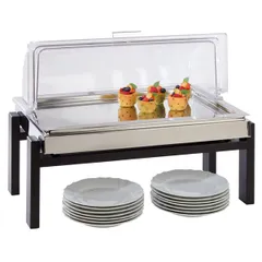 Подставка фуршетная для гастроемкости GN 1/1 дерево ,H=22,L=57,5,B=27,5см, изображение 4