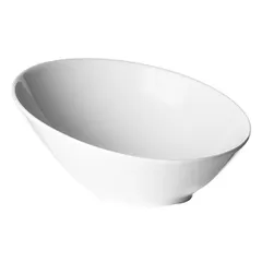 Salad bowl “Monaco White”  porcelain  1 l  D=25.5, H=12 cm  white