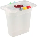 Гастроемкость GN 1/9 без крышки полипроп. 1,1л ,H=15,L=17,6,B=10,8см прозр.