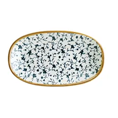 Блюдо сервировочное «Калиф» овальное фарфор ,L=19,B=11см белый,синий