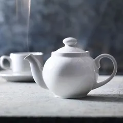 Чайник заварочный «Симплисити» фарфор 425мл D=73,H=113,L=198мм белый, изображение 2