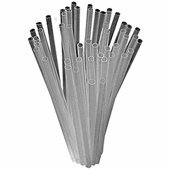 Tubes with bend[500pcs] polyprop. D=3,L=100mm clear.