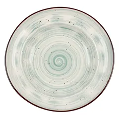 Тарелка глубокая «Пастораль» фарфор 350мл D=23см зелен.