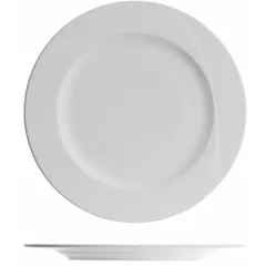 Plate “Atlantis” small  porcelain  D=260, H=18mm  white