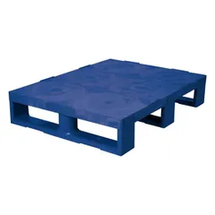 Паллет на 3-х полозьях полиэтилен ,H=15,L=80,B=60см синий