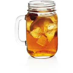 Кружка для пива «Банка» стекло 488мл D=65,H=130мм прозр., изображение 2