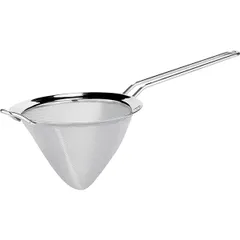 Sieve-cone stainless steel D=16,H=12.5,L=35.5cm metal.