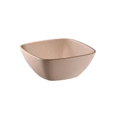 Салатник «Нэро» пластик 1,5л ,H=80,L=195,B=195мм бежев.