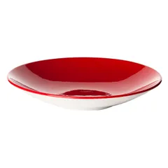 Салатник «Фиренза ред» фарфор 0,915л D=255,H=60мм красный,белый, изображение 2