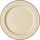 Тарелка «Кларет» фарфор D=27см бежев.,бордо