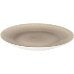 Plate “Gray Aurora” ceramics D=27cm ivory