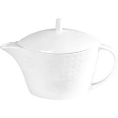 Чайник заварочный «Сатиник» фарфор 400мл ,H=140,L=195,B=90мм белый, изображение 2