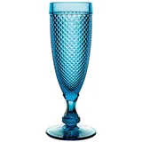 Flute glass  glass  110 ml  blue.