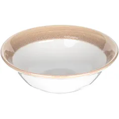 Salad bowl “Revolution Edge Sandstone”  porcelain  430 ml  D=165, H=50mm  beige.