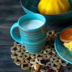 Кружка «Скандинавия» керамика 350мл D=85,H=110мм бирюз.,тем.корич., изображение 2