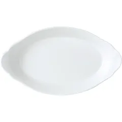 Oval baking dish “Simplicity”  porcelain  250ml ,H=3,L=25,B=13cm white