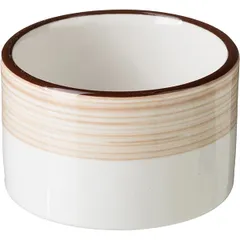 Горчичница «Чино» без крышки фарфор 50мл D=55,H=30мм белый,бежев.