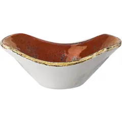 Salad bowl “Kraft” porcelain 240ml ,H=45,L=165,B=130mm terracotta