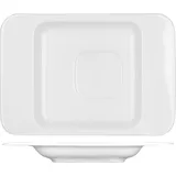 Блюдце «Лайк» фарфор ,L=17,B=12см белый