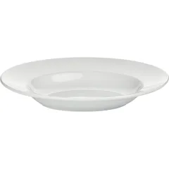Блюдо «Олива» овальное глубокое фарфор 0,5л ,H=5,L=31,B=26см белый, изображение 2